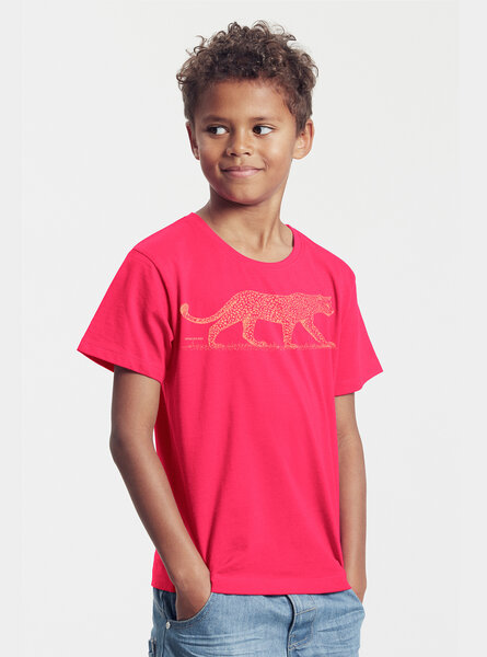 Peaces.bio - handbedruckte Biomode Bio-Kinder T-Shirt Leopard von Peaces.bio - handbedruckte Biomode