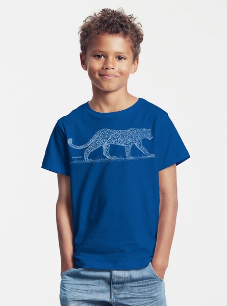 Peaces.bio - handbedruckte Biomode Bio-Kinder T-Shirt Leopard von Peaces.bio - handbedruckte Biomode