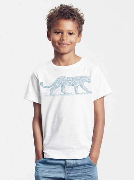 Peaces.bio - handbedruckte Biomode Bio-Kinder T-Shirt Leopard von Peaces.bio - handbedruckte Biomode