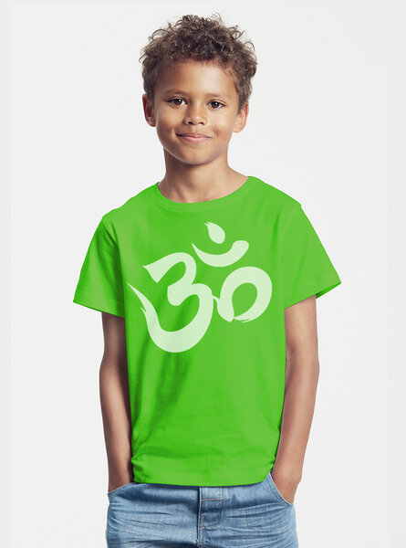 Peaces.bio - handbedruckte Biomode Bio-Kinder T-Shirt Om von Peaces.bio - handbedruckte Biomode