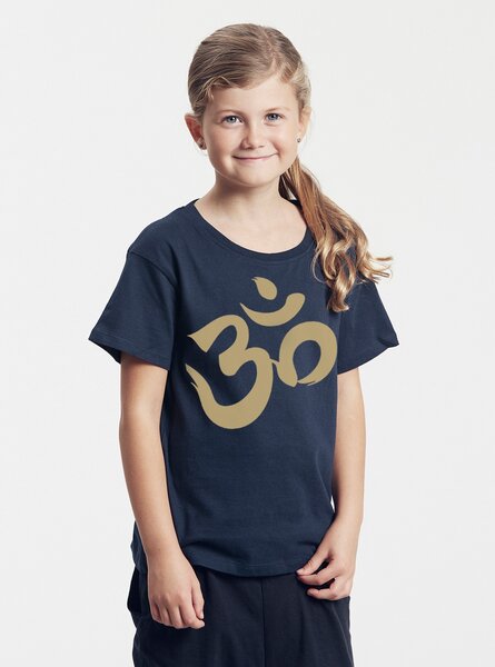 Peaces.bio - handbedruckte Biomode Bio-Kinder T-Shirt Om von Peaces.bio - handbedruckte Biomode