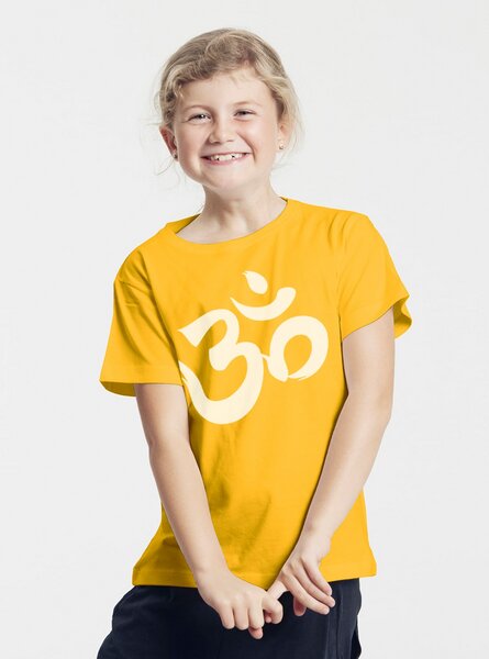 Peaces.bio - handbedruckte Biomode Bio-Kinder T-Shirt Om von Peaces.bio - handbedruckte Biomode