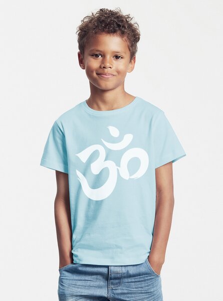 Peaces.bio - handbedruckte Biomode Bio-Kinder T-Shirt Om von Peaces.bio - handbedruckte Biomode