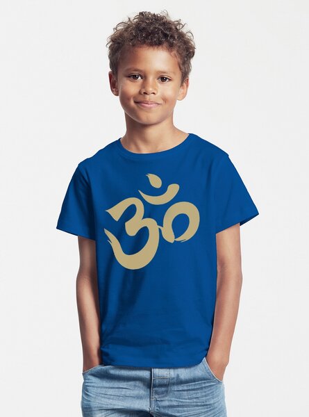 Peaces.bio - handbedruckte Biomode Bio-Kinder T-Shirt Om von Peaces.bio - handbedruckte Biomode