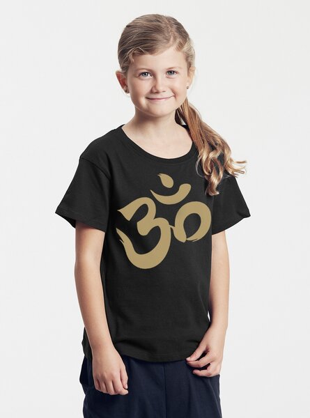 Peaces.bio - handbedruckte Biomode Bio-Kinder T-Shirt Om von Peaces.bio - handbedruckte Biomode