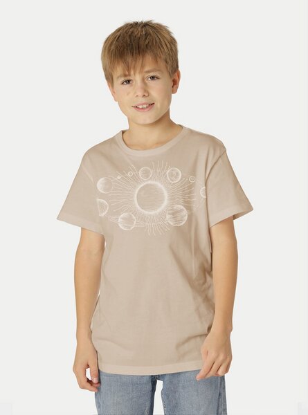 Peaces.bio - handbedruckte Biomode Bio-Kinder T-Shirt Sonnensystem von Peaces.bio - handbedruckte Biomode