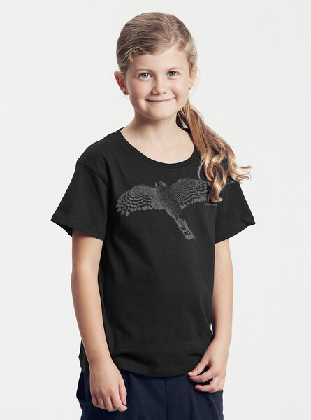 Peaces.bio - handbedruckte Biomode Bio-Kinder T-Shirt Sperber von Peaces.bio - handbedruckte Biomode