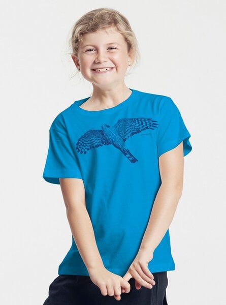 Peaces.bio - handbedruckte Biomode Bio-Kinder T-Shirt Sperber von Peaces.bio - handbedruckte Biomode