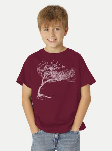 Peaces.bio - handbedruckte Biomode Bio-Kinder T-Shirt Windy Tree von Peaces.bio - handbedruckte Biomode