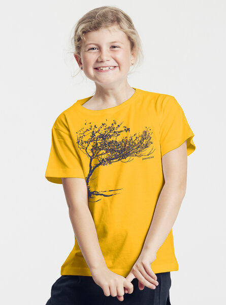 Peaces.bio - handbedruckte Biomode Bio-Kinder T-Shirt Windy Tree von Peaces.bio - handbedruckte Biomode