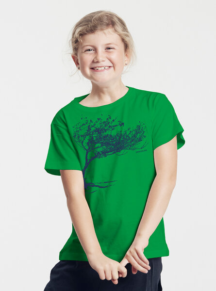 Peaces.bio - handbedruckte Biomode Bio-Kinder T-Shirt Windy Tree von Peaces.bio - handbedruckte Biomode