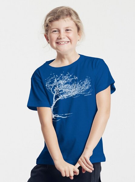 Peaces.bio - handbedruckte Biomode Bio-Kinder T-Shirt Windy Tree von Peaces.bio - handbedruckte Biomode