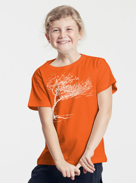 Peaces.bio - handbedruckte Biomode Bio-Kinder T-Shirt Windy Tree von Peaces.bio - handbedruckte Biomode