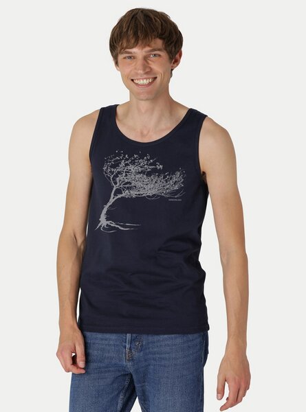 Peaces.bio - handbedruckte Biomode Bio Tank Top Windy Tree Herren von Peaces.bio - handbedruckte Biomode