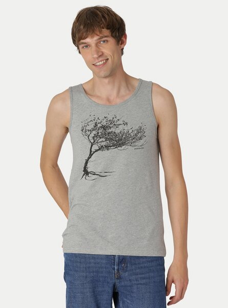 Peaces.bio - handbedruckte Biomode Bio Tank Top Windy Tree Herren von Peaces.bio - handbedruckte Biomode