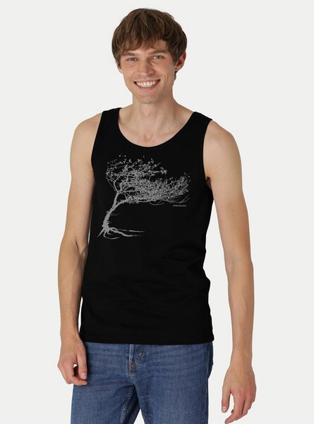 Peaces.bio - handbedruckte Biomode Bio Tank Top Windy Tree Herren von Peaces.bio - handbedruckte Biomode