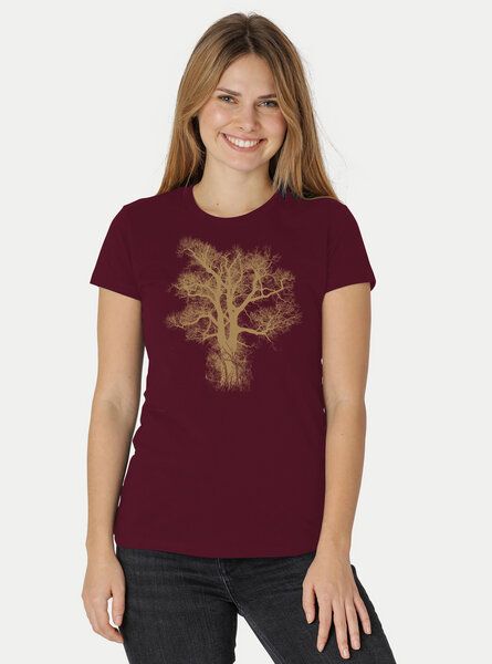 Peaces.bio - handbedruckte Biomode Damen Biobaumwoll T-Shirt Chestnut Peaces.bio - handbedruckte Biomode Damen Biobaumwoll T-Shirt Chestnut von Peaces.bio - handbedruckte Biomode