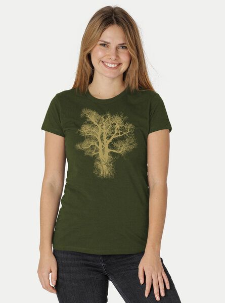 Peaces.bio - handbedruckte Biomode Damen Biobaumwoll T-Shirt Chestnut Peaces.bio - handbedruckte Biomode Damen Biobaumwoll T-Shirt Chestnut von Peaces.bio - handbedruckte Biomode