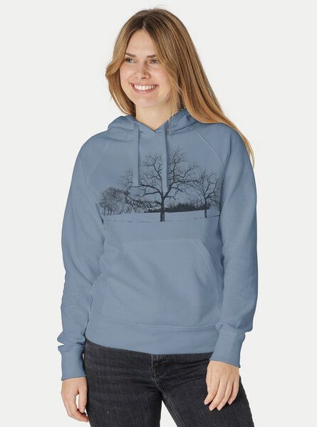 Peaces.bio - handbedruckte Biomode Damen Hoodie Landscape Peaces.bio - handbedruckte Biomode Damen Hoodie Landscape von Peaces.bio - handbedruckte Biomode