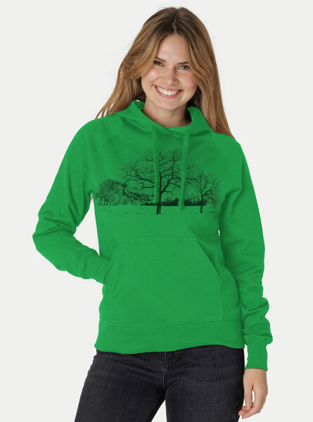 Peaces.bio - handbedruckte Biomode Damen Hoodie Landscape von Peaces.bio - handbedruckte Biomode