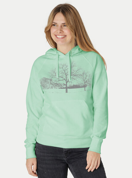 Peaces.bio - handbedruckte Biomode Damen Hoodie Landscape von Peaces.bio - handbedruckte Biomode