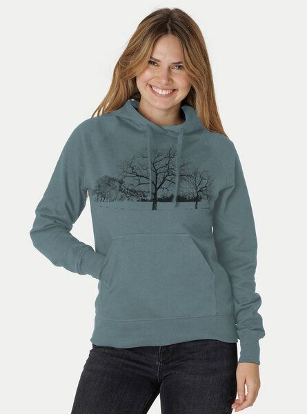 Peaces.bio - handbedruckte Biomode Damen Hoodie Landscape von Peaces.bio - handbedruckte Biomode