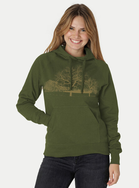 Peaces.bio - handbedruckte Biomode Damen Hoodie Landscape von Peaces.bio - handbedruckte Biomode