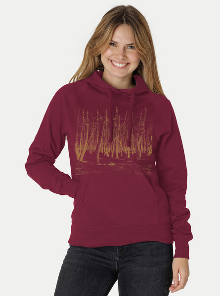 Peaces.bio - handbedruckte Biomode Damen Hoodie Woodland von Peaces.bio - handbedruckte Biomode