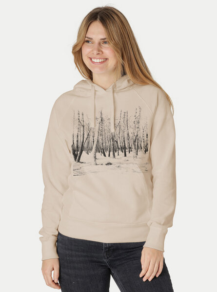 Peaces.bio - handbedruckte Biomode Damen Hoodie Woodland von Peaces.bio - handbedruckte Biomode