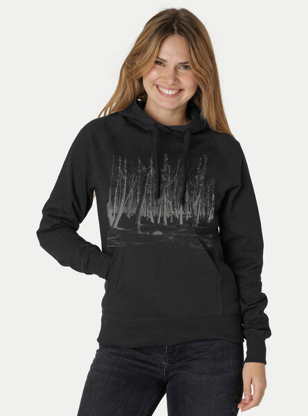 Peaces.bio - handbedruckte Biomode Damen Hoodie Woodland von Peaces.bio - handbedruckte Biomode