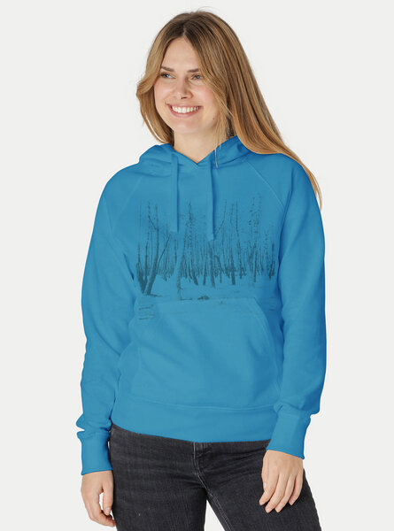 Peaces.bio - handbedruckte Biomode Damen Hoodie Woodland von Peaces.bio - handbedruckte Biomode