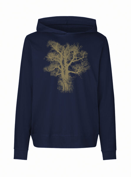 Peaces.bio - handbedruckte Biomode Damen Jersey-Hoodie Chestnut von Peaces.bio - handbedruckte Biomode