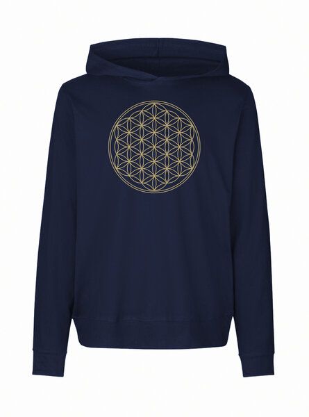 Peaces.bio - handbedruckte Biomode Damen Jersey-Hoodie Die Blume des Lebens Peaces.bio - handbedruckte Biomode Damen Jersey-Hoodie Die Blume des Lebens von Peaces.bio - handbedruckte Biomode
