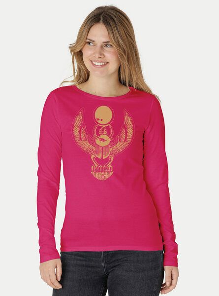 Peaces.bio - handbedruckte Biomode Damen Langarmshirt Cheper von Peaces.bio - handbedruckte Biomode