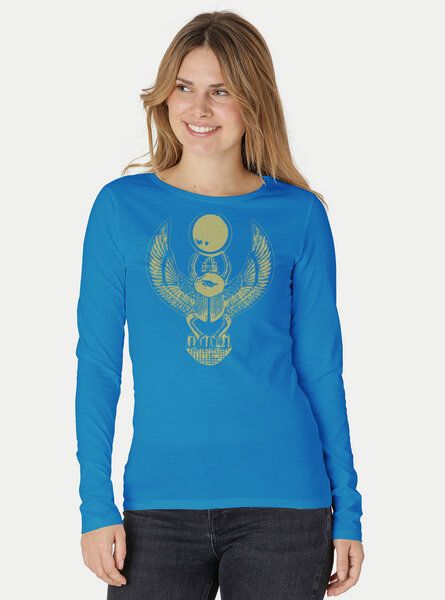 Peaces.bio - handbedruckte Biomode Damen Langarmshirt Cheper von Peaces.bio - handbedruckte Biomode