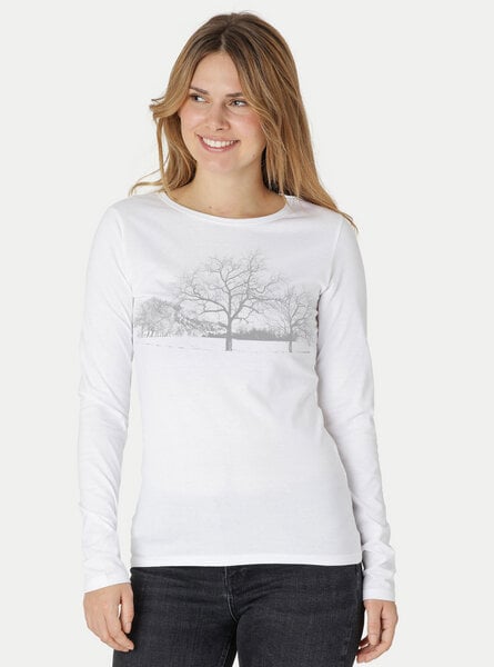 Peaces.bio - handbedruckte Biomode Damen Langarmshirt Landscape von Peaces.bio - handbedruckte Biomode