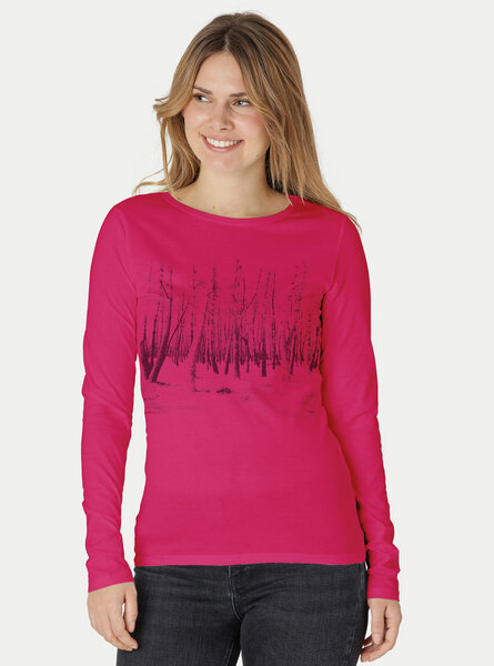 Peaces.bio - handbedruckte Biomode Damen Langarmshirt Woodland von Peaces.bio - handbedruckte Biomode