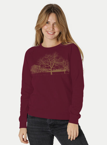 Peaces.bio - handbedruckte Biomode Damen Sweatshirt Landscape von Peaces.bio - handbedruckte Biomode