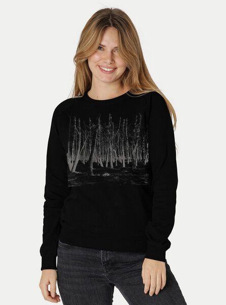 Peaces.bio - handbedruckte Biomode Damen Sweatshirt Woodland Peaces.bio - handbedruckte Biomode Damen Sweatshirt Woodland von Peaces.bio - handbedruckte Biomode
