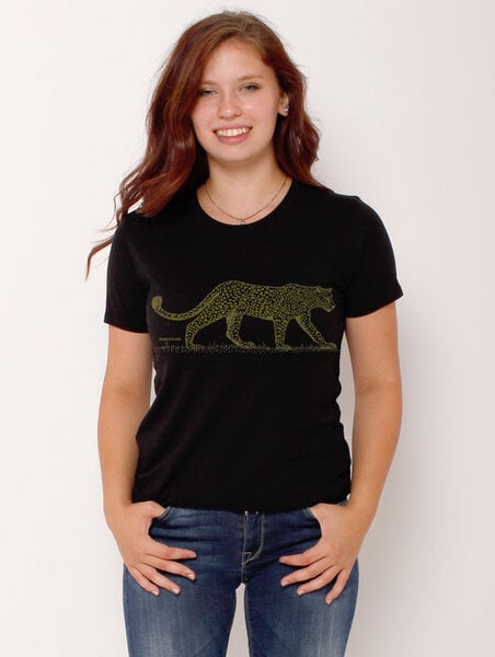 Peaces.bio - handbedruckte Biomode Ecovero®-Damen-T-Shirt "Leopard" von Peaces.bio - handbedruckte Biomode