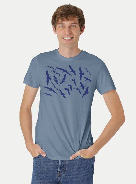 Peaces.bio - handbedruckte Biomode Fit T-Shirt Möwen Herren Peaces.bio - handbedruckte Biomode Fit T-Shirt Möwen Herren von Peaces.bio - handbedruckte Biomode