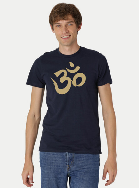 Peaces.bio - handbedruckte Biomode Fit T-Shirt "Om" Herren von Peaces.bio - handbedruckte Biomode