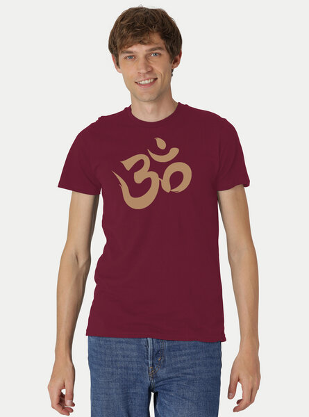 Peaces.bio - handbedruckte Biomode Fit T-Shirt "Om" Herren von Peaces.bio - handbedruckte Biomode