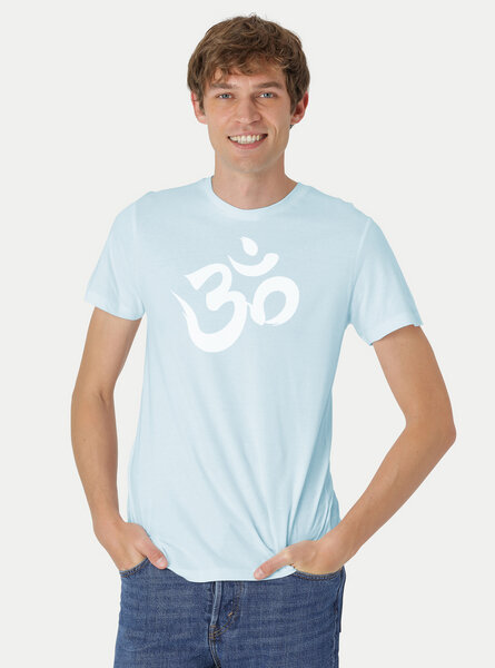 Peaces.bio - handbedruckte Biomode Fit T-Shirt "Om" Herren von Peaces.bio - handbedruckte Biomode