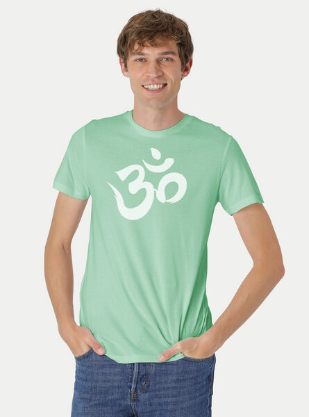 Peaces.bio - handbedruckte Biomode Fit T-Shirt "Om" Herren von Peaces.bio - handbedruckte Biomode