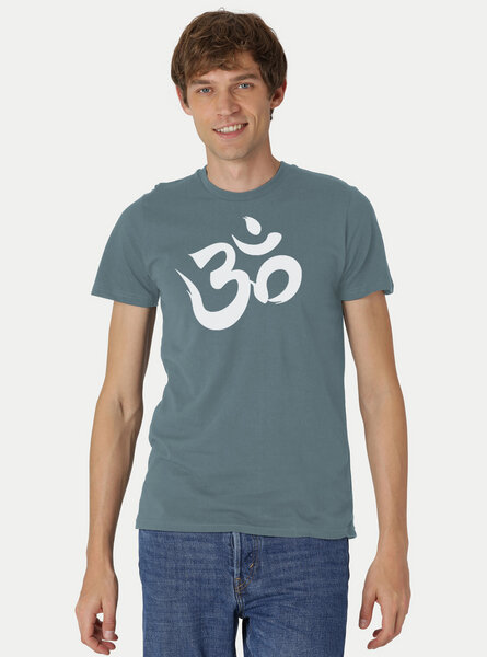 Peaces.bio - handbedruckte Biomode Fit T-Shirt "Om" Herren von Peaces.bio - handbedruckte Biomode