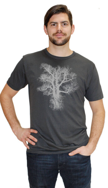 Peaces.bio - handbedruckte Biomode Herren-Bambus-Viskose-T-Shirt Chestnut von Peaces.bio - handbedruckte Biomode