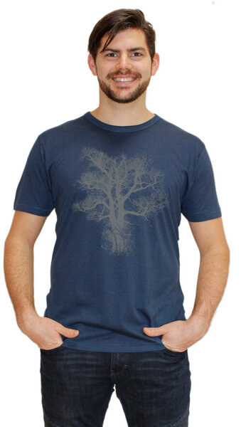 Peaces.bio - handbedruckte Biomode Herren-Bambus-Viskose-T-Shirt Chestnut von Peaces.bio - handbedruckte Biomode