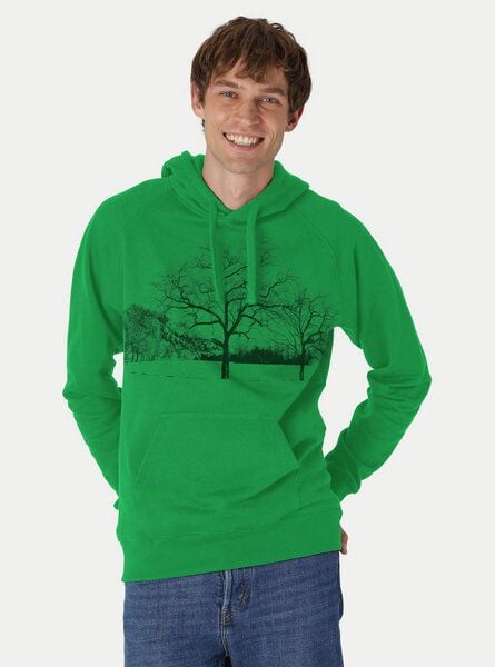 Peaces.bio - handbedruckte Biomode Herren Kapuzenpulli Landscape von Peaces.bio - handbedruckte Biomode