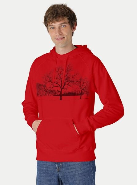 Peaces.bio - handbedruckte Biomode Herren Kapuzenpulli Landscape von Peaces.bio - handbedruckte Biomode